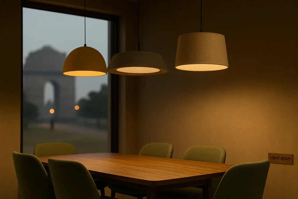 Custom Acoustic Pendant Light blogs light beam