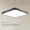 Square Full Moon Beam Posh Office Light