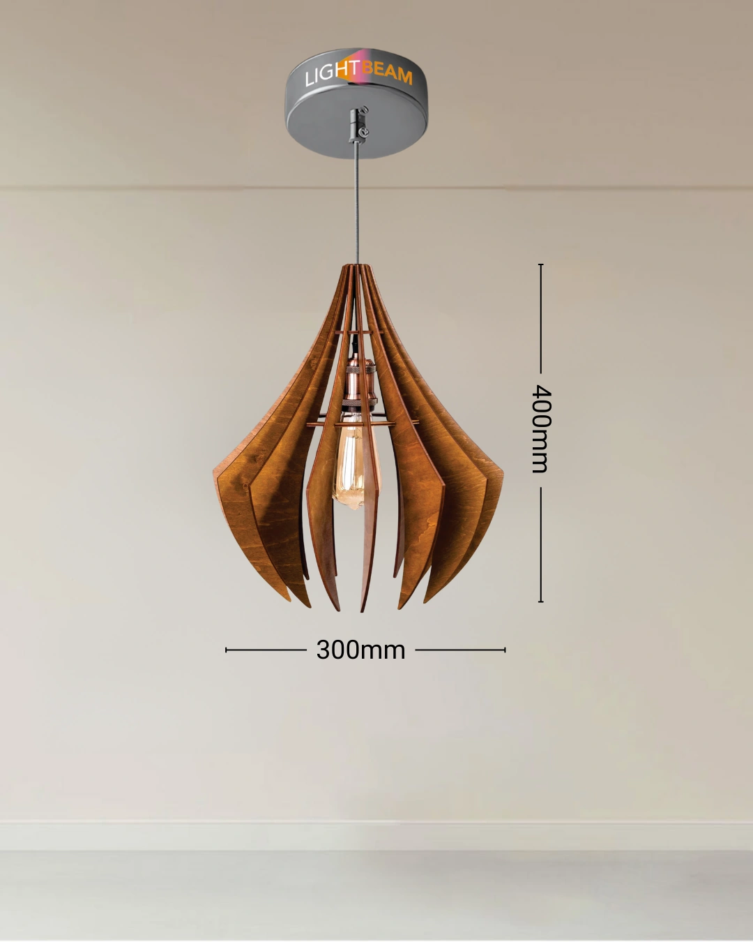 2 Veluxon Beam Threads Hanging Light