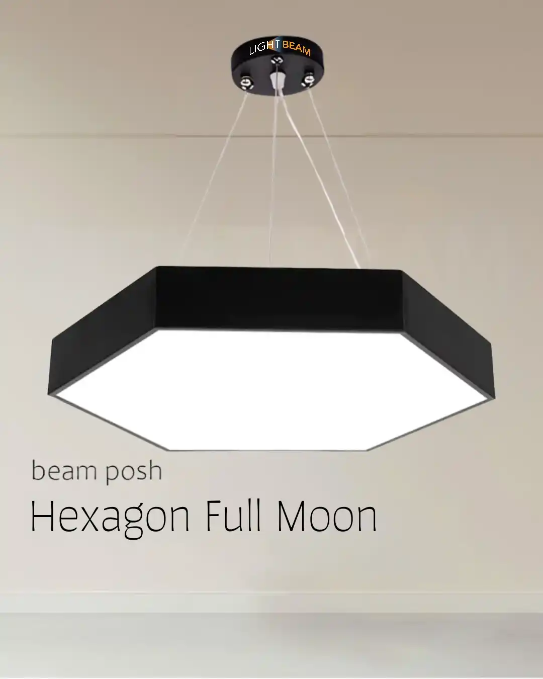 Hexagon Full Moon Beam Posh Office Light