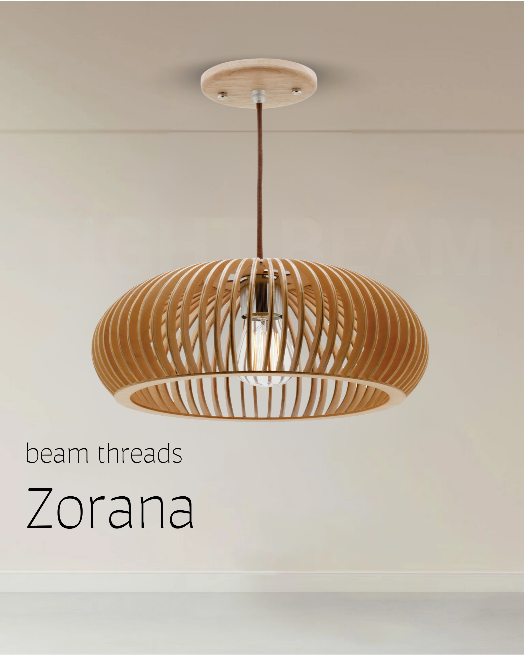 Zorana Beam Threads Hanging Light