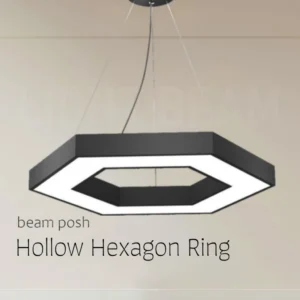 Hollow Hexagon Ring Beam Posh Office Light