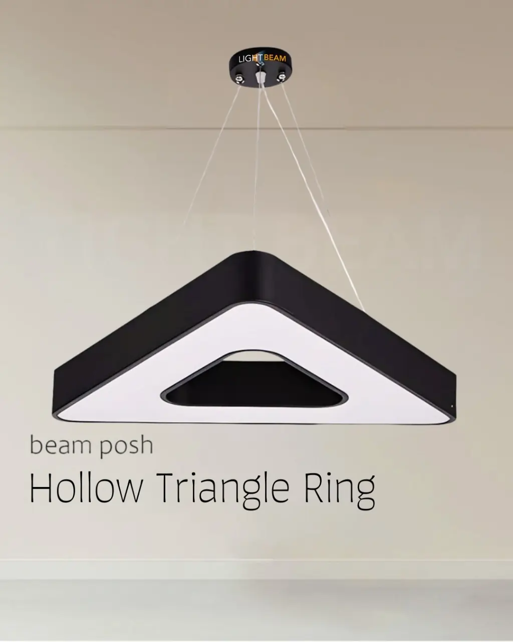 Hollow Triangle Ring Beam Posh