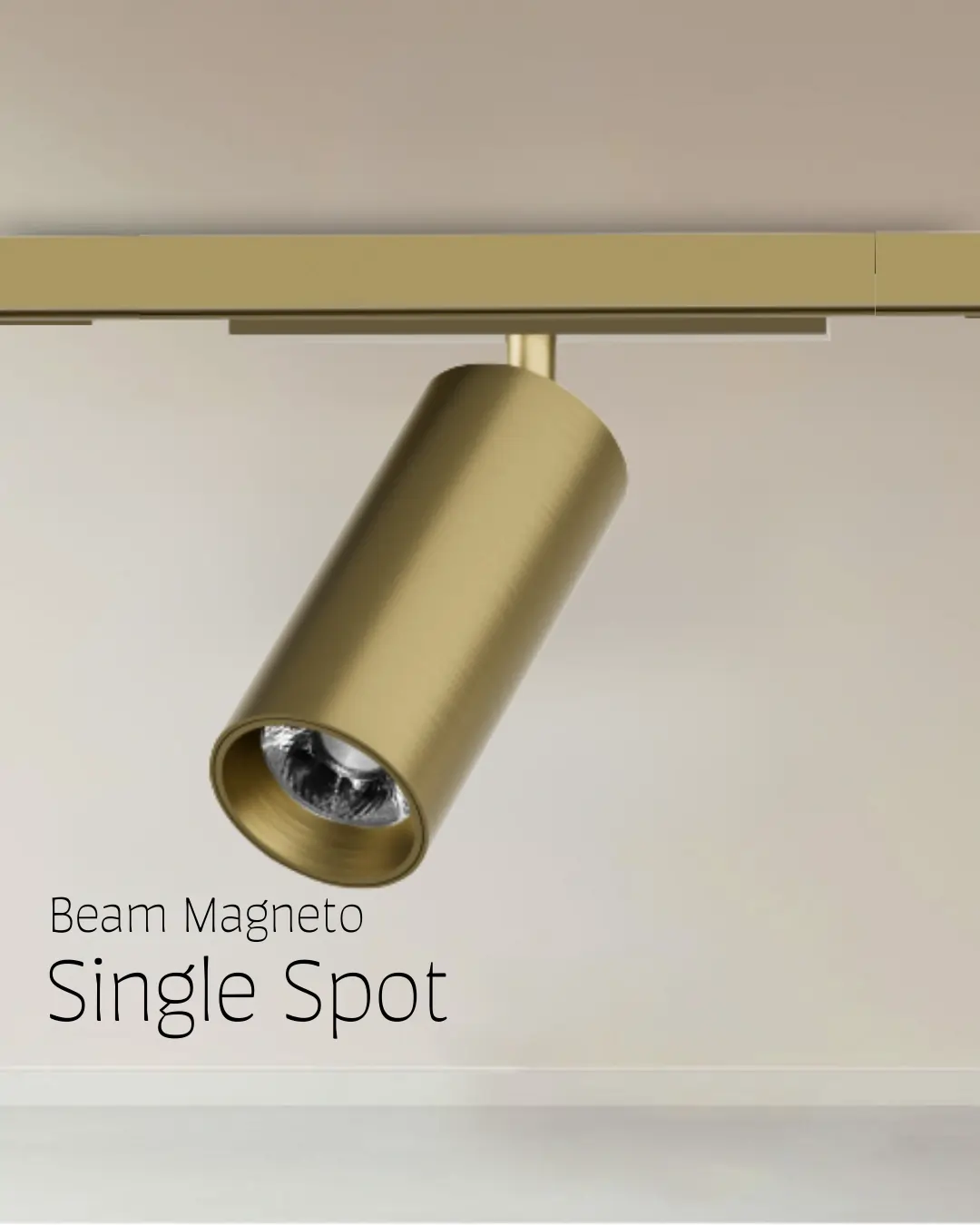 Single Spot Beam Magneto Track Light