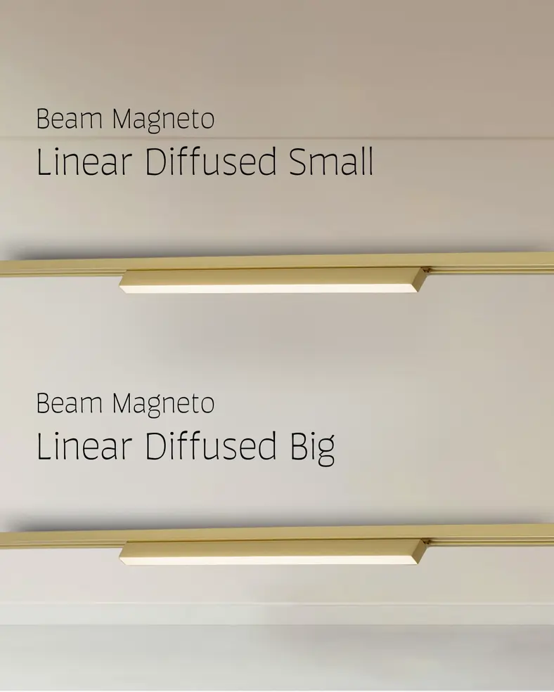 Linear Diffused Beam Magneto Track Light